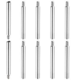 PATIKIL 10 Pcs M5x60+8mm Stainless Steel Standoff Extension Posts Screws,Metric Male Female Thread Adapters Spacer for PCB,Quadcopter Drone,Computer & Circuit Board Assortment Kit