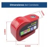 *Candado de Disco Freno Para Moto Antirrobo Con Alarma 110dB