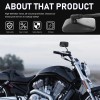 Dreamizer 10mm Motorcycle Rectangle Rearview Mirrors For Honda Magna 250