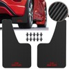 XUKEY Carbon Pattern Universal Fender Mud Guards Mud Flaps Black