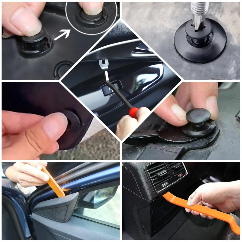 Car Mounting Clips Set - 6 Different Types of Door