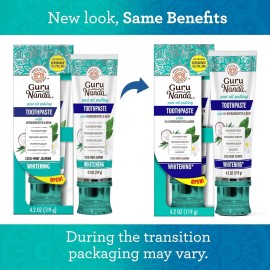 GuruNanda Hydroxyapatite Toothpaste Freshens Breath, Fights 4.2oz