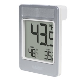La Crosse Technology 314-519 Digital Window Battery Operated Thermometer with...