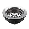 RV Sink Drain with Basket Strainer Stainless Steel 3 1/2"