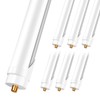 ELEKICO 8FT Led Bulbs, Double Row Super Bright 72W 5000K