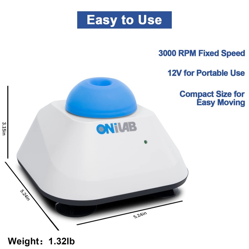 ONiLAB Mini Vortex Mixer with Touch Function, Lab Mixing, Nail