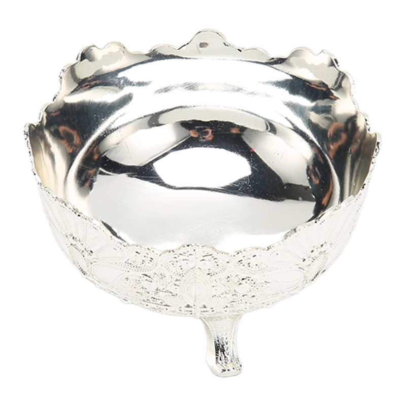 Serving Bowl European Style Retro Elegant Alloy Fruit Bowl for