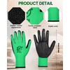 Nuogo 24 Pairs Gardening Gloves for Men Women Rubber Coated