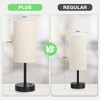 Tall Touch Bedside Table Lamp with USB - 3 Way