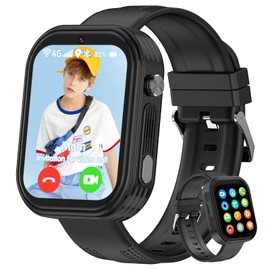 4G Kids Smart Watch for Boys Girls With GPS Tracker, Video Call, Family Chat, SOS, Camera,Pedometer - Kids Watch Birthday Gift for 5-14 Years Old