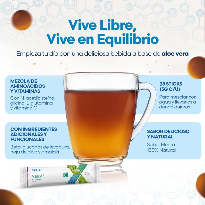 Fuxion | Vera+ | Aloe Vera Y Wellmune® (betaglucanos) |