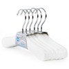 Hangerworld - Echtholz Baby Kinder Kleiderbügel, 12 Stück - Weiß