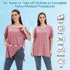 Unisex Post Shoulder Surgery Shirts for Women with All Access