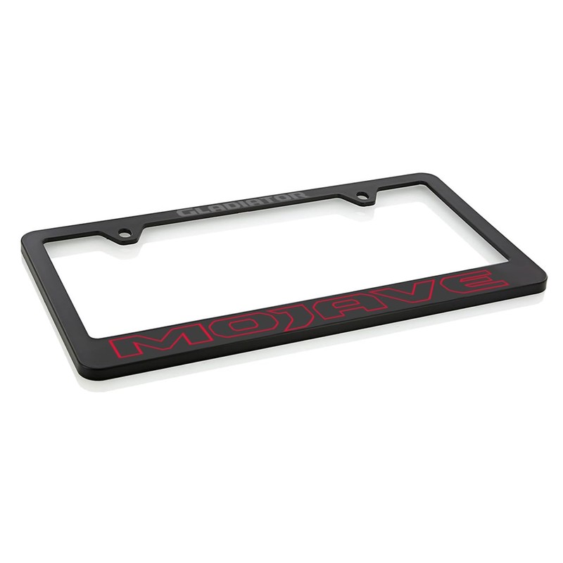 Jeep Gladiator Mojave UV Printed Black Plastic License Plate Frame