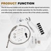 5657 Universal Polished Aluminum Throttle Pedal Accelerator Adjustable Throttle Cables