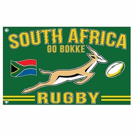 GIFTS 4 ALL Giant South Africa Springboks Rugby Flag, Springboks Go Bokke Rugby Banner, South Africa Go Bokke Flag