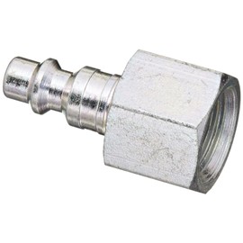 Dixon Valve D2F3 Steel Industrial Interchange Pneumatic Fitting, Nipple, 1/4" Coupling x 3/8" - 18 NPTF Female Thread