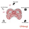 Urtlmaji Coquette Bow Rug Pink Bath Mat Bathroom Rugs, Non