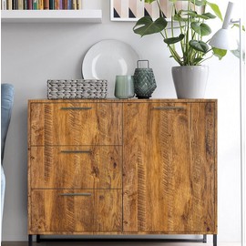 Erfoni Brown Wood Grain Contact Paper Wood Look Wallpaper Rustic Faux Wood Peel and Stick Wallpaper 17.7"x 78.7" Modern Removable Self Adhesive Wall Paper for Kitchen Cabinets Countertop Decor