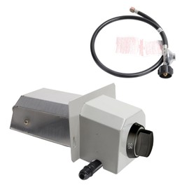 Outspark Gas Burner for Karu 12 Pizza Oven Gas Burner Attachment,Pizza Oven Accessories for Fyra 12 with Gas Converter and Propane Connection Valve Hose
