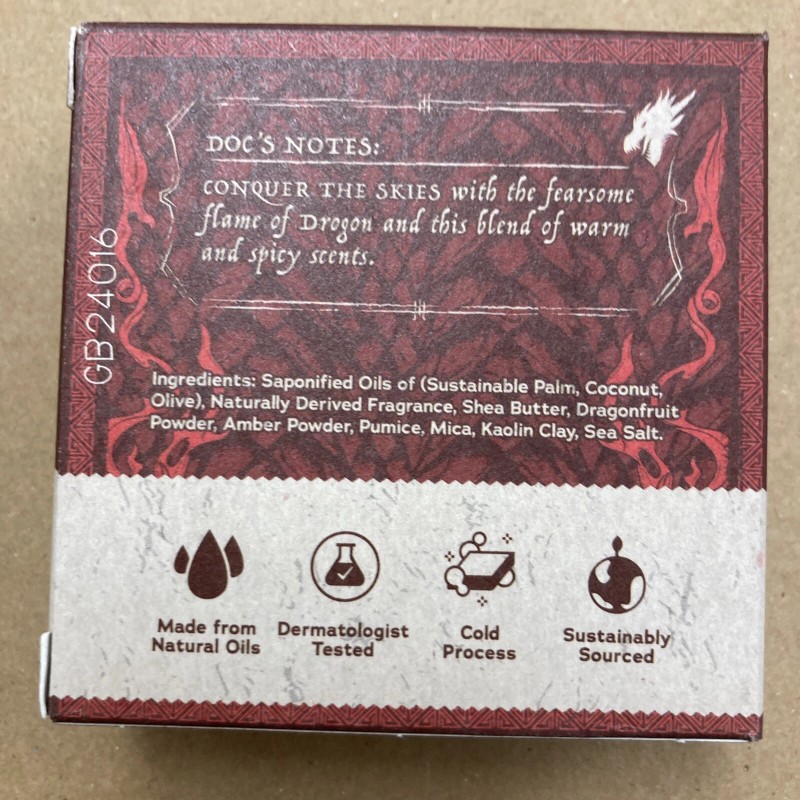 Dr. Squatch Limited Edition DROGON’S BLAZE Natural Soap Bar