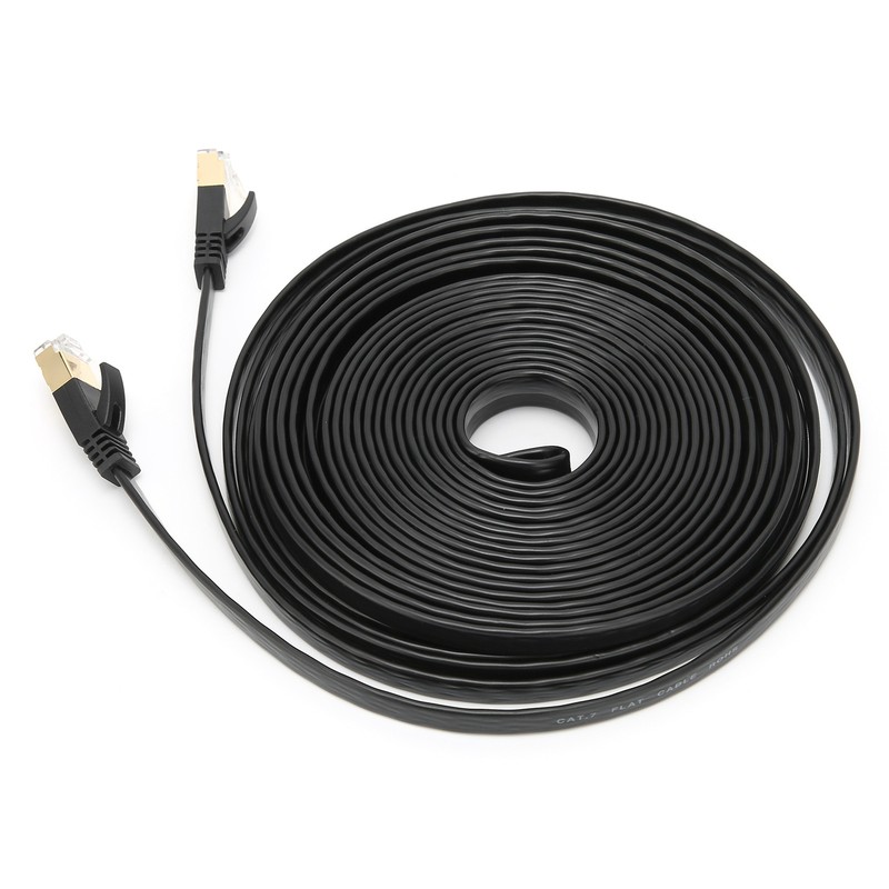 Network Cable 10 Gigabit Double Shielded CAT7 8‑Core Twisted Pair