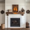 2Pcs Flame Wall Stencil Templates 29.7 x 21cm Reusable Plastic