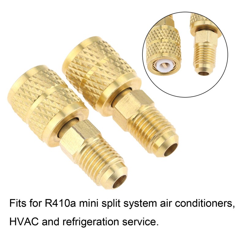 R410A Straight Swivel Adapter, R410A Mini Split Adapter 1/4‘’ SAE