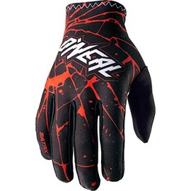 O 'Neal Matrix Gloves Enigma MX MTB DH Motocross Enduro Offroad 0388 M -3, Black/Red Size L
