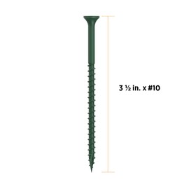 CAMO Premium Deck Screws 3-1/2" #10 ProTech (250 ct, Green)