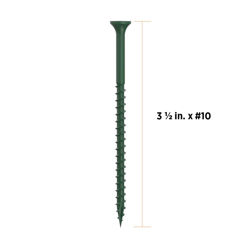 CAMO Premium Deck Screws 3-1/2" #10 ProTech (250 ct, Green)