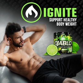 ANS PERFORMANCE ANS Performance Diablo (35 Servings, 4.9 oz) - Energy Powder for Elevated Strength & Stamina - With Added Kinetq, Garcinia, L Carnitine - Thermogenic Formula - Delicious Flavours(Electric Lime)