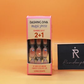 Dashing Diva 24 Summer Nail Tips Magic Press Nail 2 + 1 Ombre Nail Set / 데싱디바 24년여름 네일팁 매직프레스 네일 2 + 1 옴브레 네일 세트