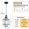 Black Crystal Pendant Light for Kitchen Island, Luxury Water Ripple