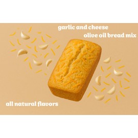 Rabbit Creek Olive Oil Bread Mix Garlic and Cheese – Bread Baking Mix, Easy To Make, Ready in 1 Hour
