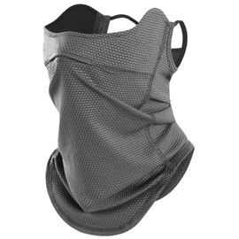 WTACTFUL Sun Protection Cooling Neck Gaiter Scarf Face Mask for Men Women Fishing Mask Kayaking Hiking Cycling Ski Running Sports Gray M