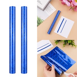 Briartw 2 Rolls Blue Gemstone Toner Reactive Foil - Per Roll 19.3cm x 5m (7.6in x 16.4ft) - Metallic Finish for Laser Printers & Laminators - Ideal for Printing,Cardmaking,Scrapbooking,DIY Projects