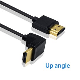 Duttek HDMI Cable, Thin UP Angled Cable Extender - Coiled - Up to 4K Ultra HD TV Stick - 1.2M/4FT