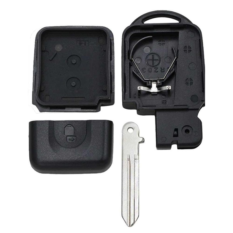 OcioDual 2 Button Key Shell Compatible with Nissan Micra X-Trail