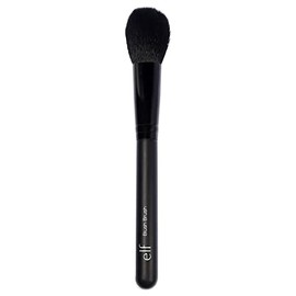 e.l.f. Cepillo para rubor, suave, sintético, diseño a medida, mezclas, se aplica con precisión, absorbente, producto húmedo o seco