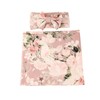 Galabloomer Receiving Blanket Headband Set Flower Print Baby Swaddle Receiving