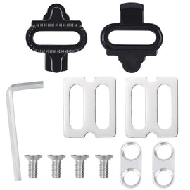 Jecdfs Bike Cleats, Bicycle Shoe Plate Set, Bike Pedal Cleats, Cleats, Shoe Plates, High-Quality Bicycle Cleats for Spinning, Indoor Cycling and MTB