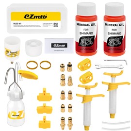 Bleed Kit for Shimano Hydraulic Disc Brakes,Pro Bicycle Brakes Service Kit, Bleed Set with Hydraulic Mineral Oil 120ml for Disc Brake Perfect Bleeding of The Bicycle Brake