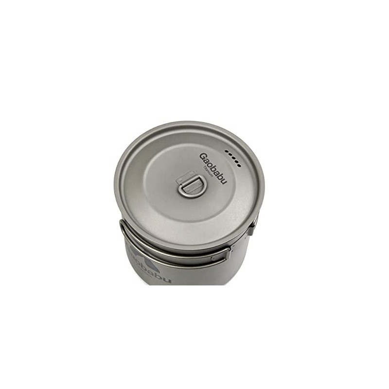 Gaobabu Titanium Pot SOLO1100 (Lid and Thick Mesh Bag)