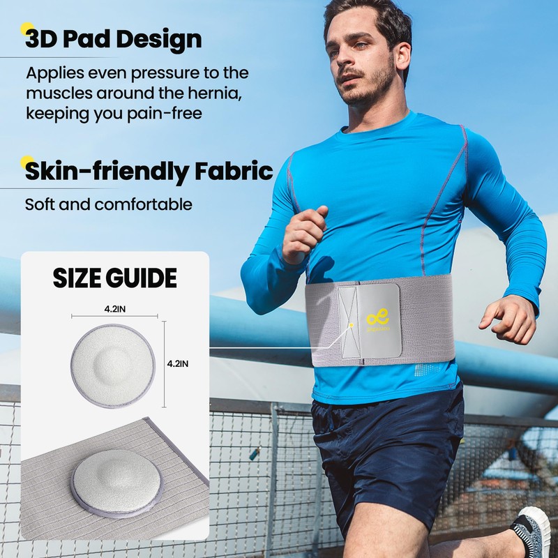 Umbilical Hernia Bandage 6.8 Inch Umbilical Hernia Belt for Hernia: