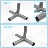 ICITYWALL 6 Leg Carport Kits，Slant Roof Canopy Fitting Kit with