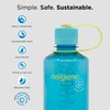 Nalgene 0.5L Narrow Mouth Tritan Water Bottle (Cerulean)