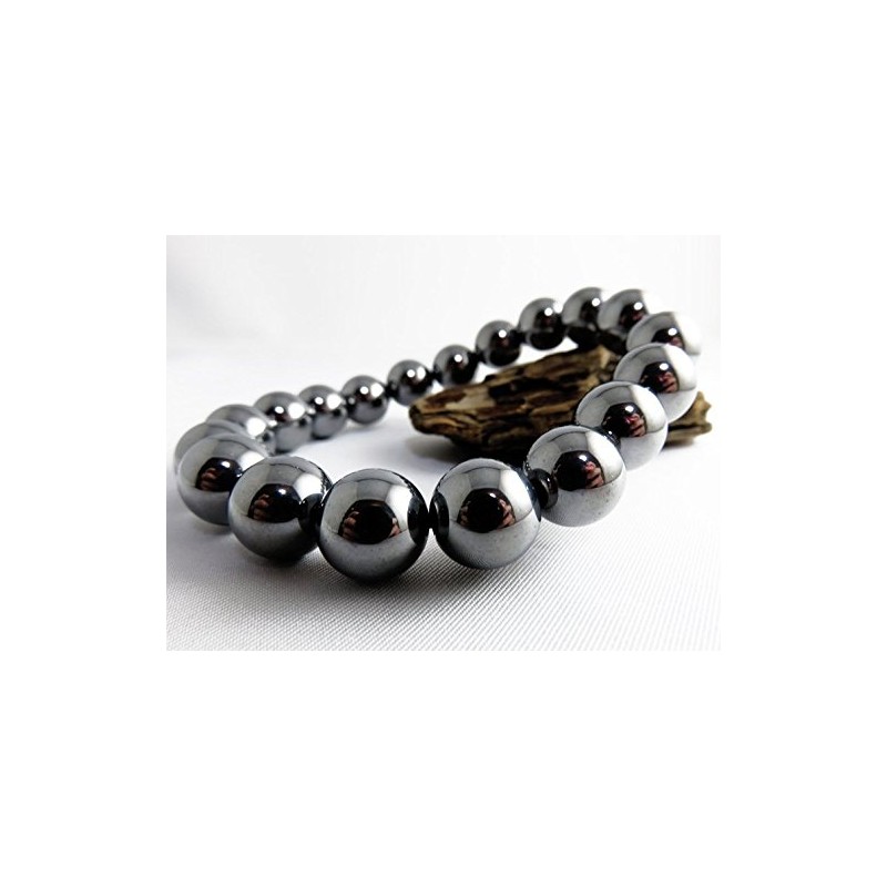 GOLD STONE Terahertz Mineral Bracelet, 0.4 inches (10 mm), High