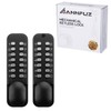 ANNFUZ Pure Mechanical Keyless Entry Keypad Door Knob Lock,Double-Sided Combination&Handle