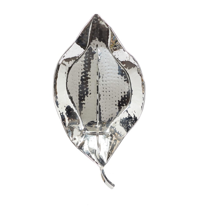 Deco 79 Stainless Steel Metal Single Candle Wall Sconce, 12"